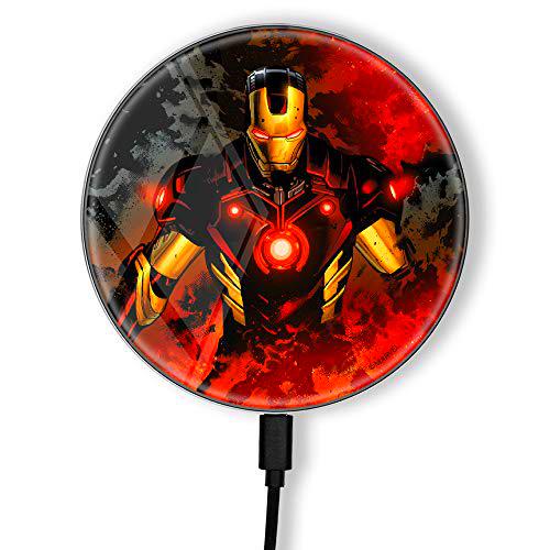 Cargador inductivo Original y Oficial de Marvel, estación de Carga inalámbrica para teléfono o Tableta