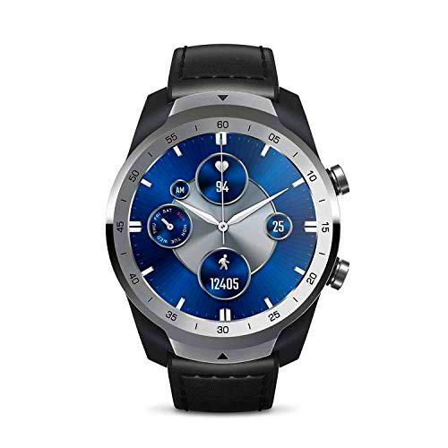 TicWatch Pro S Reloj Inteligente con 1GB de Memoria RAM GPS Incorporado IP68 Impermeable 24 Horas Monitoreo del Ritmo cardíaco Seguimiento del sueño Wear OS by Google Smartwatch