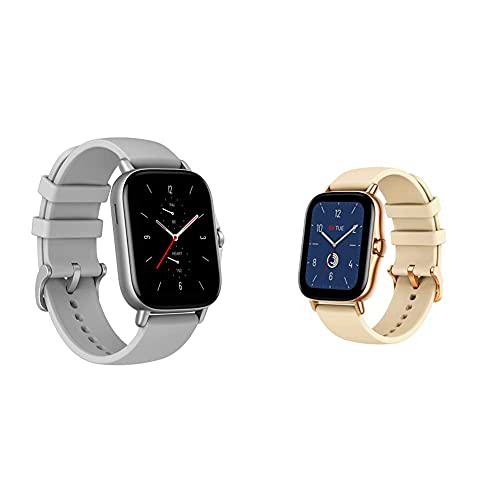 Amazfit GTS 2 Smartwatch, Pantalla AMOLED, 341 PPP + GTS 2 Smartwatch Reloj de Pulsera Inteligente con Llamada Bluetooth 90 Modos Deportivos Monitor de saturación de oxígeno