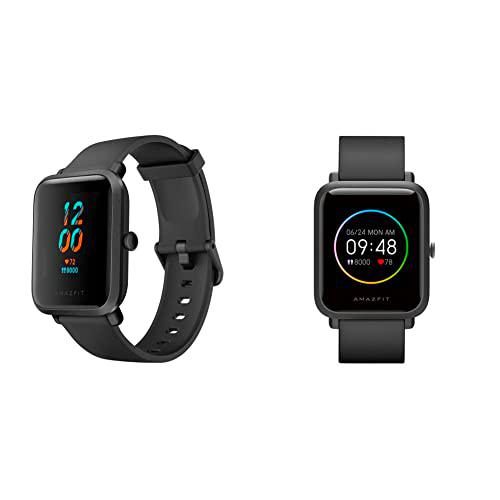 Amazfit Bip S Smartwatch 5ATM GPS GLONASS - Reloj Inteligente con Bluetooth y conectividad con Android e iOS + Bip S Lite Smartwatch Ftiness Reloj Inteligente Deporte Pantalla Transflectiva