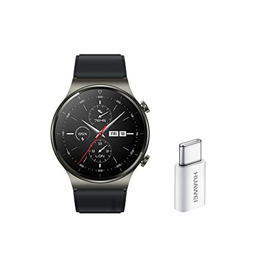 HUAWEI Watch GT 2 Pro - Smartwatchcon Pantalla AMOLED de 1.39" y Adaptador USB-C
