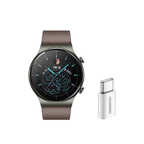 HUAWEI Watch GT 2 Pro - Smartwatchcon Pantalla AMOLED de 1.39" y Adaptador USB-C