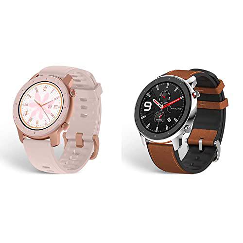 Amazfit GTR Reloj Intelijente 42 mm 42mm + GTR 47mm Reloj Inteligente Smartwatch Deportivo AMOLED de 1.39" GPS + GLONASS Integrado Frecuencia cardíaca