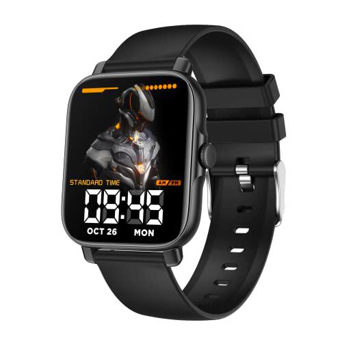 Reloj Inteligente, 1.69" Smartwatch Multifunción, Reloj Fitness Podómetro con Monitor de Ritmo Cardíaco SpO2 Sueño para Android iOS