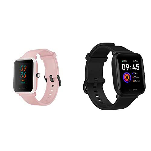 Amazfit Bip S Smartwatch Reloj Inteligente Fitness Rastreador con Monitor cardíaco y Gimnasia batería &amp; Bip U Smartwatch Fitness Reloj Inteligente 60+ Modos Deportivos 1.43" Pantalla táctil