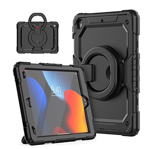 Funda para iPad Mini 6 2021 para niños,Funda Resistente a Prueba de Golpes para iPad Mini 6 con Agarre Giratorio de 360 Funda Resistente con portalápices Integrado para iPad Mini 6.generación de 8,3"