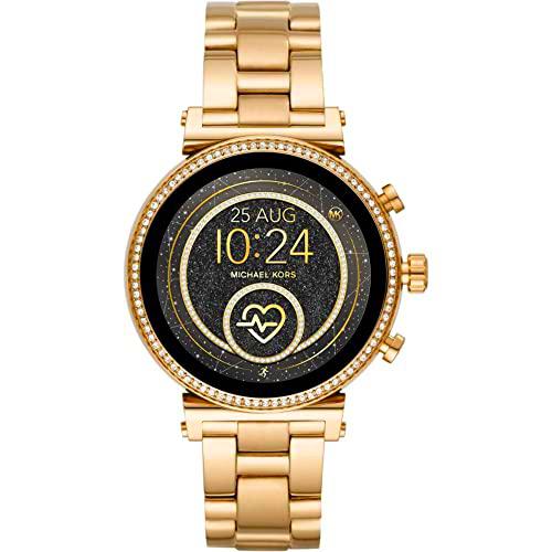 Michael Kors Smartwatch Pantalla táctil para Mujer de Connected con Correa en Acero Inoxidable MKT5062