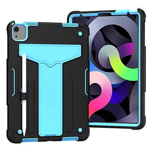 yeliot Funda para Nuevo iPad Air 5 2022/iPad Air 4 10.9" 2020,a Prueba de Golpes Carcasa con para iPad Air 4ªAir 5ª Gen 10.9 Pulgadas,Carcasa Rugosa con Soporte /Portalápices