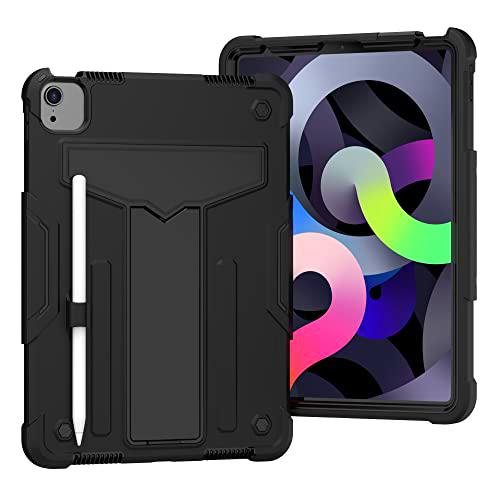 yeliot Funda para Nuevo iPad Air 5 2022/iPad Air 4 10.9" 2020,a Prueba de Golpes Carcasa con para iPad Air 4ªAir 5ª Gen 10.9 Pulgadas,Carcasa Rugosa con Soporte /Portalápices