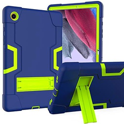 Anewone Funda para Samsung Galaxy Tab A8 10.5 Pulgadas 2021 (SM-X200/X205/X207) Funda Protectora Resistente con Soporte Incorporado-Navyblue+Green