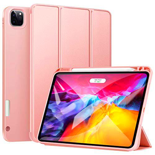 Ztotop Funda para iPad Pro 11 Pulgadas 2020, Ultra Delgada Smart Cover Carcasa con Soporte Incorporado de Pencil- Ligero