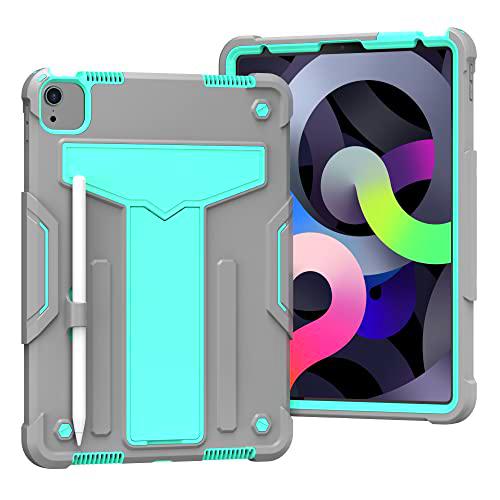 yeliot Funda para Nuevo iPad Air 5 2022/iPad Air 4 10.9" 2020,a Prueba de Golpes Carcasa con para iPad Air 4ªAir 5ª Gen 10.9 Pulgadas,Carcasa Rugosa con Soporte /Portalápices