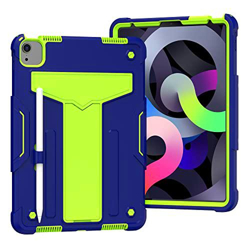 yeliot Funda para Nuevo iPad Air 5 2022/iPad Air 4 10.9" 2020,a Prueba de Golpes Carcasa con para iPad Air 4ªAir 5ª Gen 10.9 Pulgadas,Carcasa Rugosa con Soporte /Portalápices