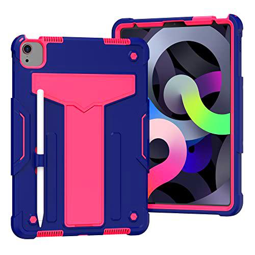 yeliot Funda para Nuevo iPad Air 5 2022/iPad Air 4 10.9" 2020,a Prueba de Golpes Carcasa con para iPad Air 4ªAir 5ª Gen 10.9 Pulgadas,Carcasa Rugosa con Soporte /Portalápices