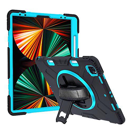 Estuche para iPad Pro de 12,9 Pulgadas, Estuche híbrido Resistente a Prueba de Golpes con Soporte y Estuche de Transporte Ranura para bolígrafo para iPad Pro de 12,9 Pulgadas (Color Menta)