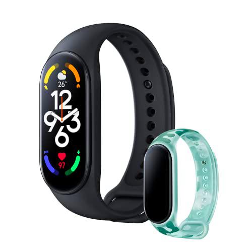 Xiaomi Smart Band 7 + Correa Khaki Green - Pulsera de actividad con pantalla AMOLED de 1.62"