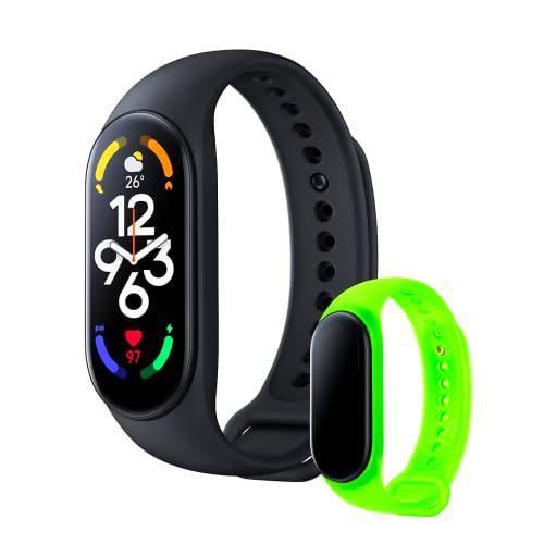 Xiaomi Smart Band 7 + Correa Neón Green - Pulsera de actividad con pantalla AMOLED de 1.62"