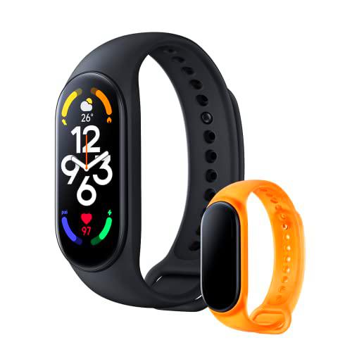 Xiaomi Smart Band 7 + Correa Neón Orange - Pulsera de actividad con pantalla AMOLED de 1.62"
