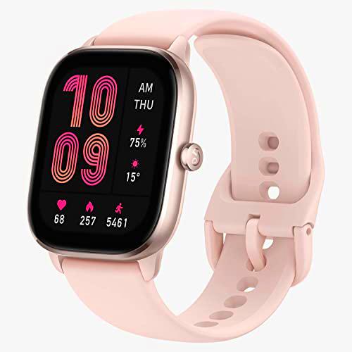 Amazfit GTS 4 Mini Smartwatch con Alexa Incorporada Monitorización de Ritmo Cardíaco y Oxígeno Sanguíneo 24H 5 Sistemas de Posicionamiento por Satélite 120+ Modos Deportivos 5 ATM Fitness Tracker