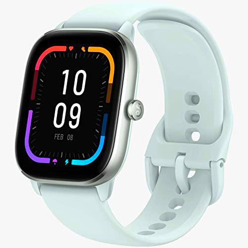 Amazfit GTS 4 Mini Smartwatch con Alexa Incorporada Monitorización de Ritmo Cardíaco y Oxígeno Sanguíneo 24H 5 Sistemas de Posicionamiento por Satélite 120+ Modos Deportivos 5 ATM Fitness Tracker