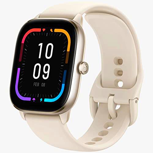 Amazfit GTS 4 Mini Smartwatch con Alexa Incorporada Monitorización de Ritmo Cardíaco y Oxígeno Sanguíneo 24H 5 Sistemas de Posicionamiento por Satélite 120+ Modos Deportivos 5 ATM Fitness Tracker