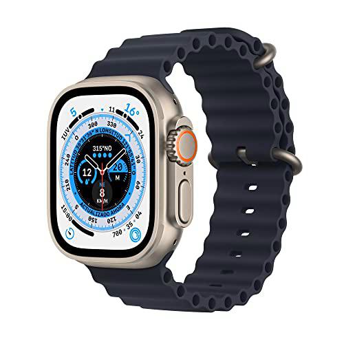 Apple Watch Ultra (GPS + Cellular, 49mm) Reloj Inteligente con Caja de Titanio