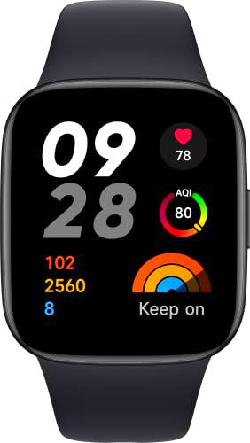 Xiaomi Redmi Watch 3, Negro, Pantalla AMOLED de 1,75"