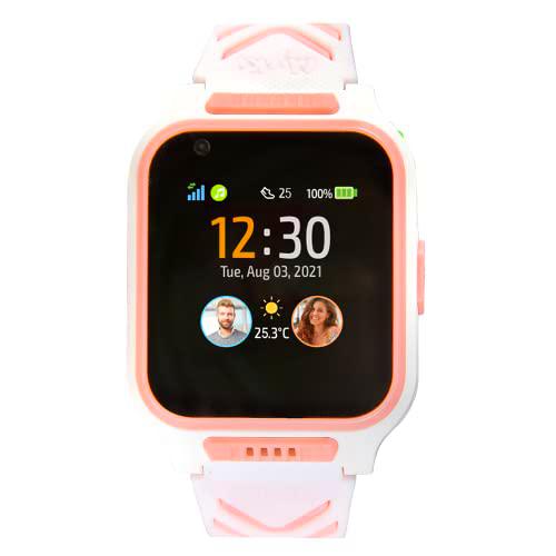 MyKi Reloj Inteligente para Kinder, Color Negro y Rosa