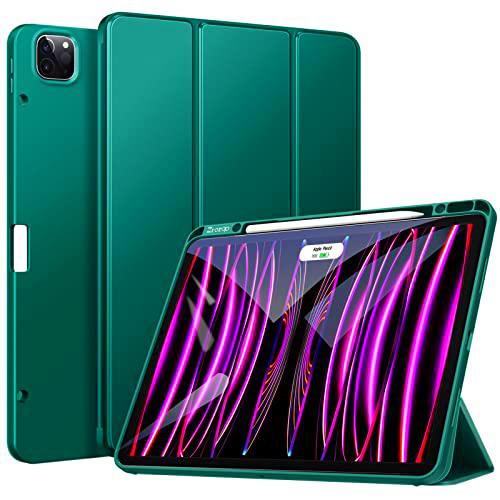 ZtotopCases Funda para iPad Pro 12.9 2022/2021, Ultra Delgada Smart Cover Carcasa con Soporte Incorporado de Pencil