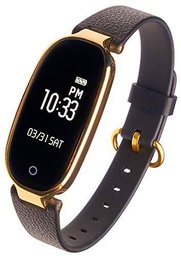Garett Diana - Reloj Inteligente para Mujer, Color Negro y Dorado