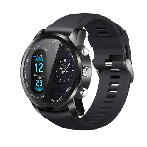 DAM Smartwatch T36 con Mecanismo Tradicional de Cuarzo + Pantalla Digital a Color y Funciones avanzadas