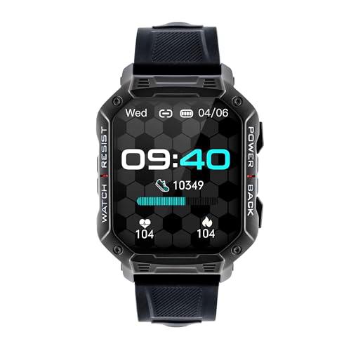 WATCHMARK Reloj Inteligente Ultra Negro Correa de Silicona Modos Deportivos Resistente Resistente IP67