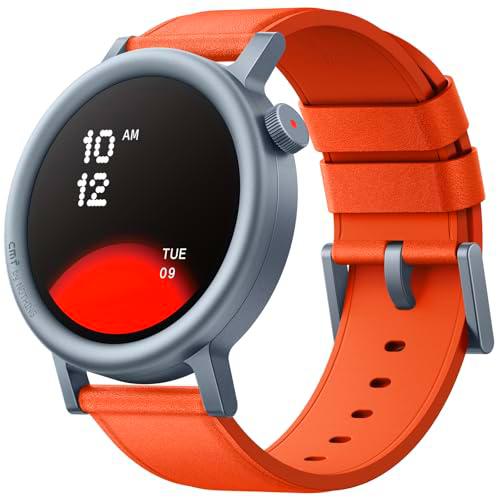CMF by Nothing Watch Pro 2 Reloj intelligente con Pantalla AMOLED de 1.32",11 días de duración de la batería,Llamadas por Bluetooth con reducción de Ruido por IA y GPS multisistema Integrado-Naranja