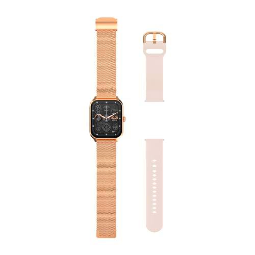 ECHO Rainbow Pro Reloj Inteligente Rosa Metal con 1 Correa de Metal + 1 Correa de Goma