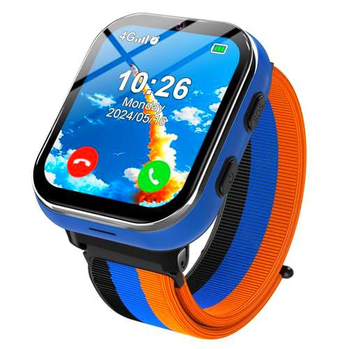 PTHTECHUS Reloj Inteligente para Niños 4G, Reloj Teléfono para Niños con Función de Llamada