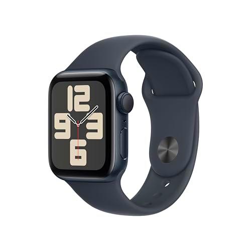 Apple Watch SE de 2.ª generación GPS Smartwatch con Caja de Aluminio en Medianoche de 40 mm y Correa Deportiva Medianoche