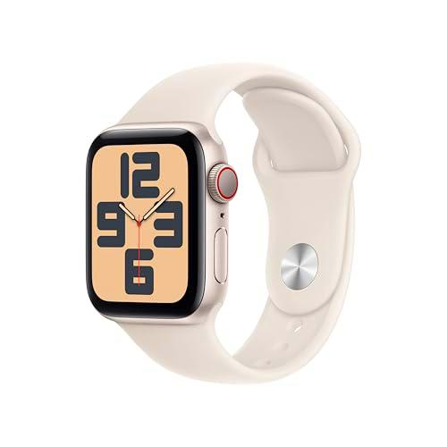Apple Watch SE de 2.ª generación GPS + Cellular Smartwatch con caja de aluminio en Blanco estrella