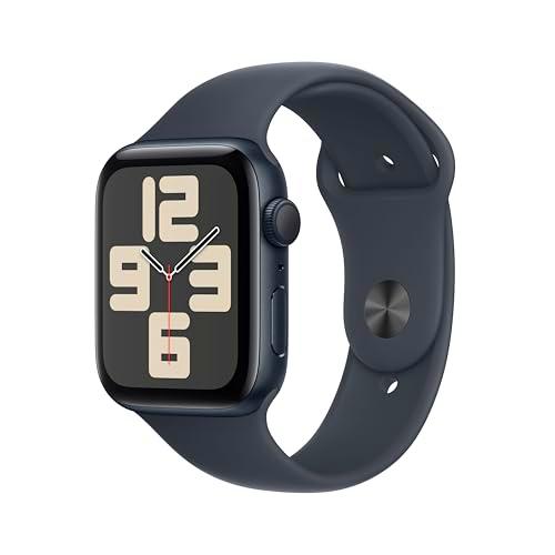 Apple Watch SE de 2.ª generación GPS Smartwatch con Caja de Aluminio en Medianoche de 44 mm y Correa Deportiva Medianoche