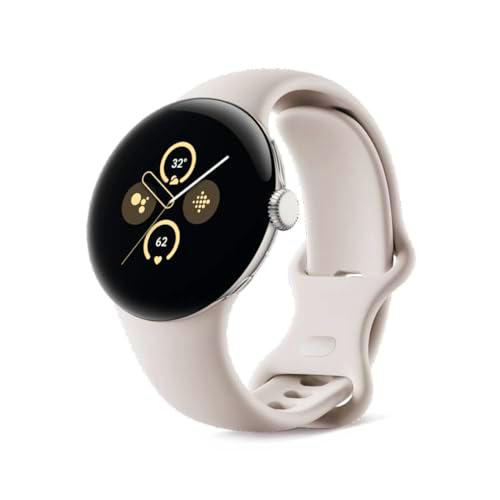 Google Pixel Watch 2 - Carcasa de Aluminio Plateado Pulido